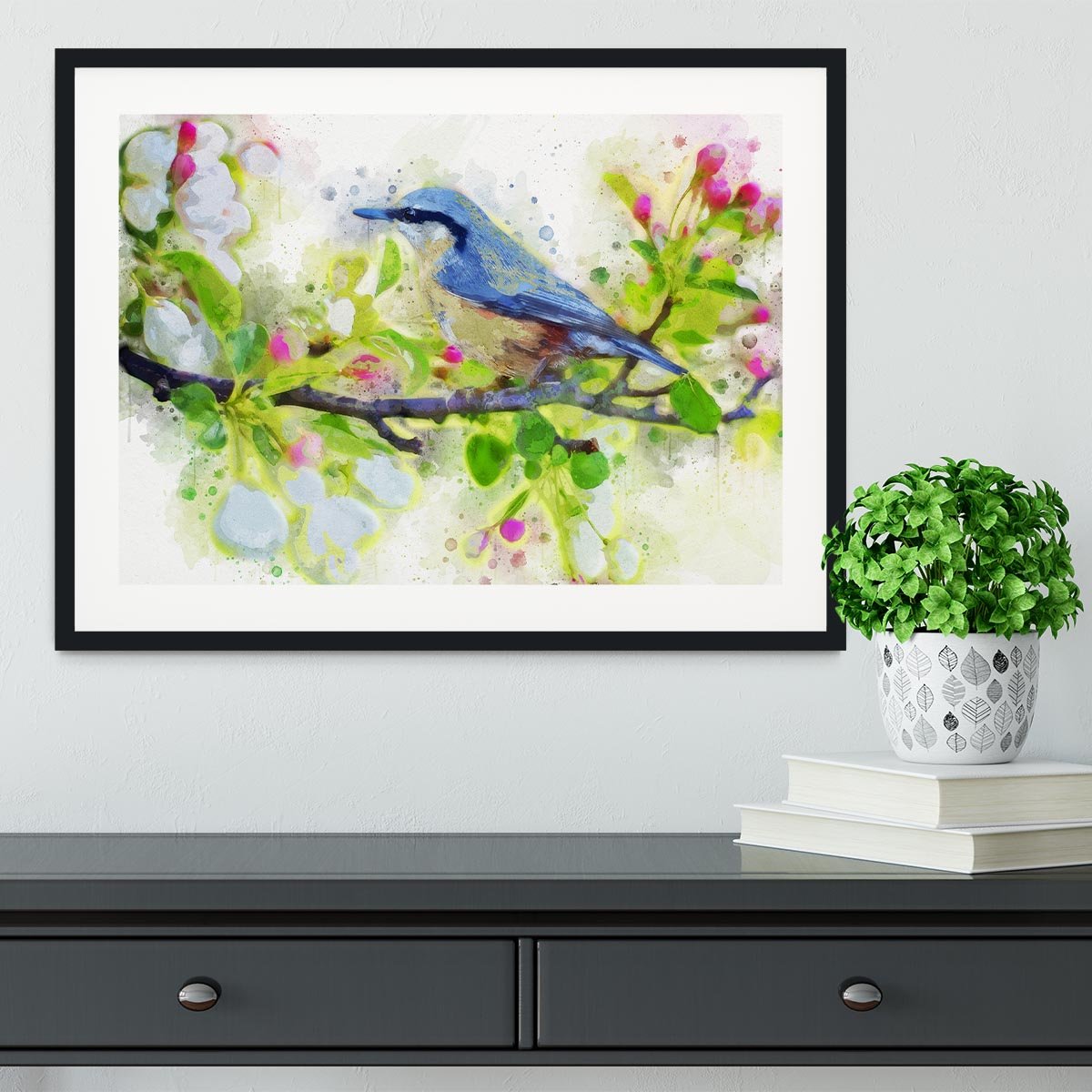 Spring Bird Framed Print - Canvas Art Rocks - 1