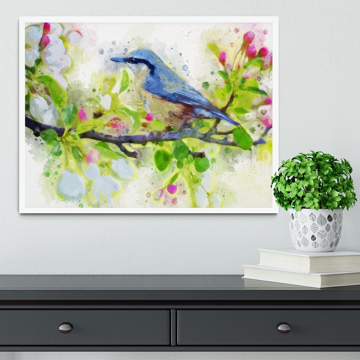 Spring Bird Framed Print - Canvas Art Rocks -6