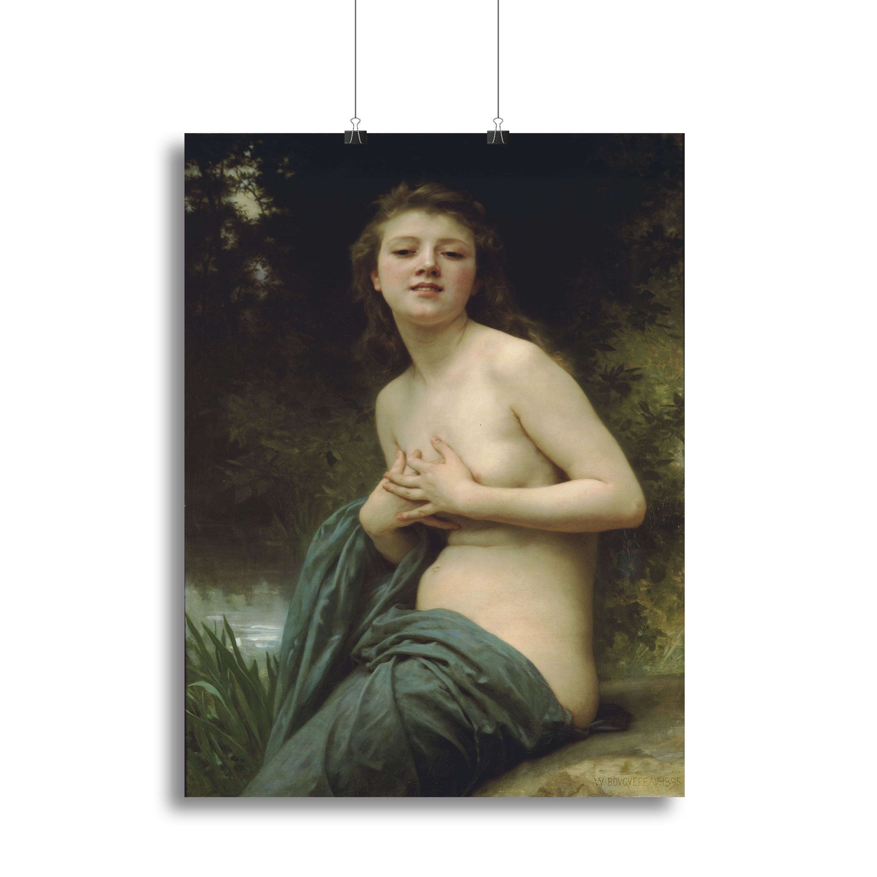 Spring Breeze By Bouguereau Canvas Print or Poster