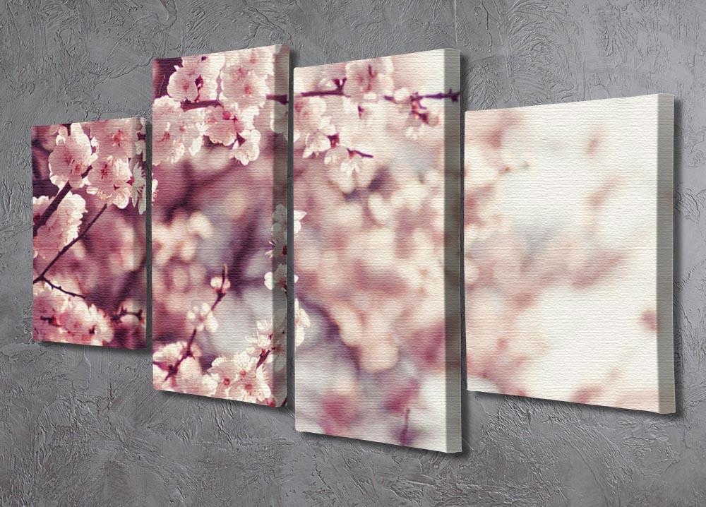 Spring Cherry blossoms 4 Split Panel Canvas  - Canvas Art Rocks - 2