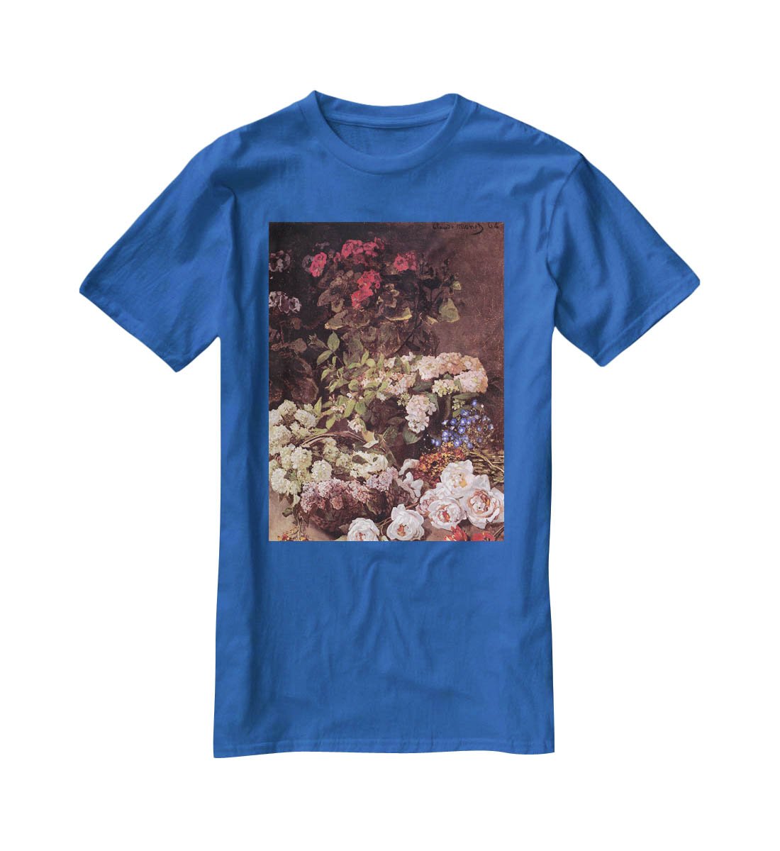 Spring Flowers by Monet T-Shirt - Canvas Art Rocks - 2