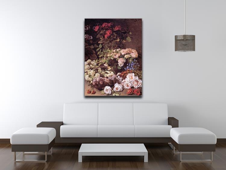 Spring Flowers by Monet Canvas Print & Poster - Canvas Art Rocks - 4