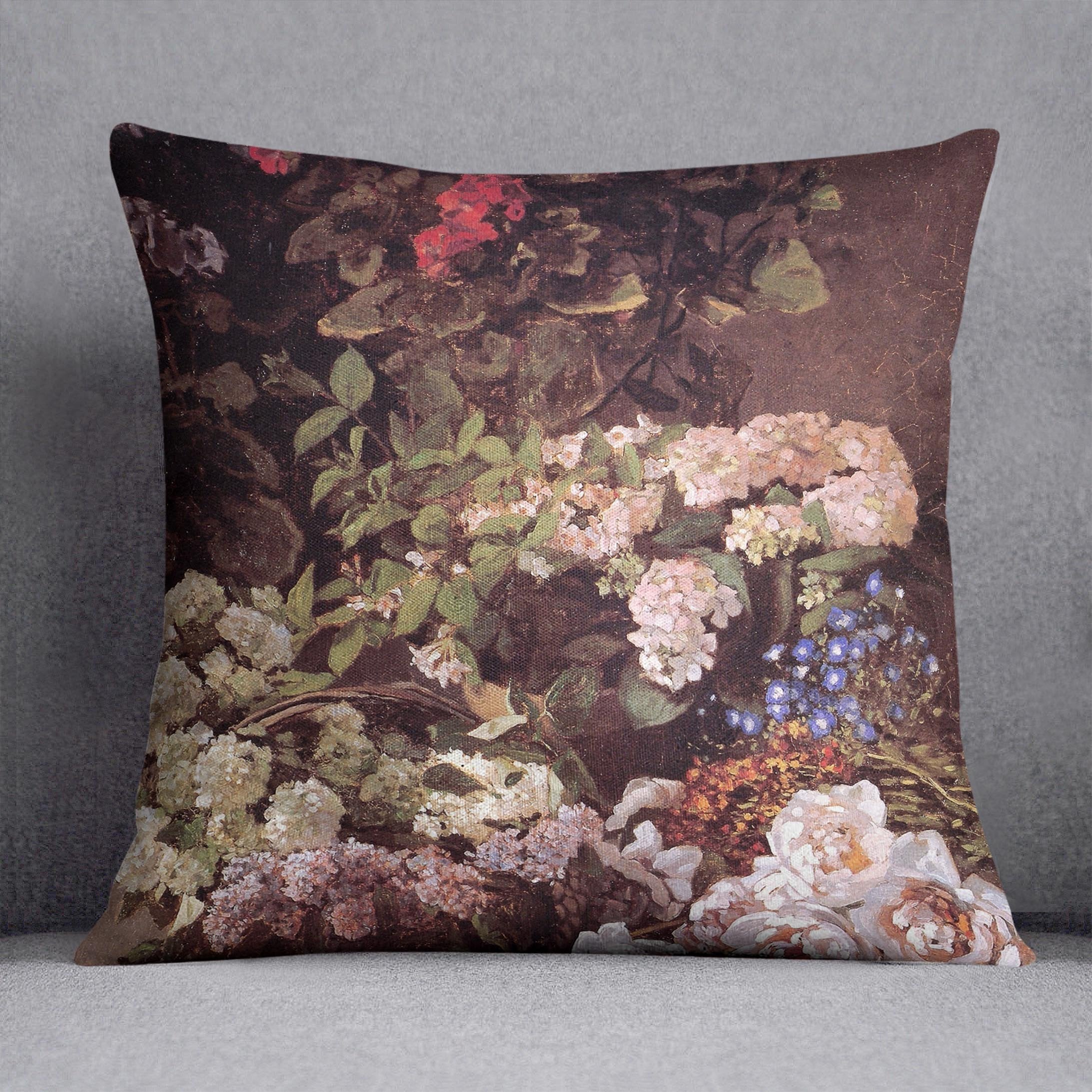 Spring Flowers by Monet Throw Pillow