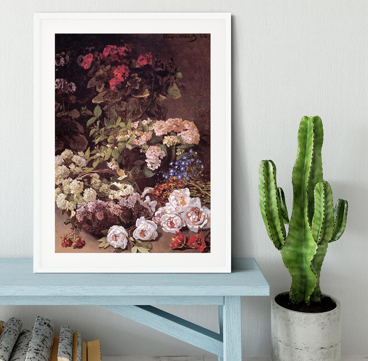 Spring Flowers by Monet Framed Print - Canvas Art Rocks - 5