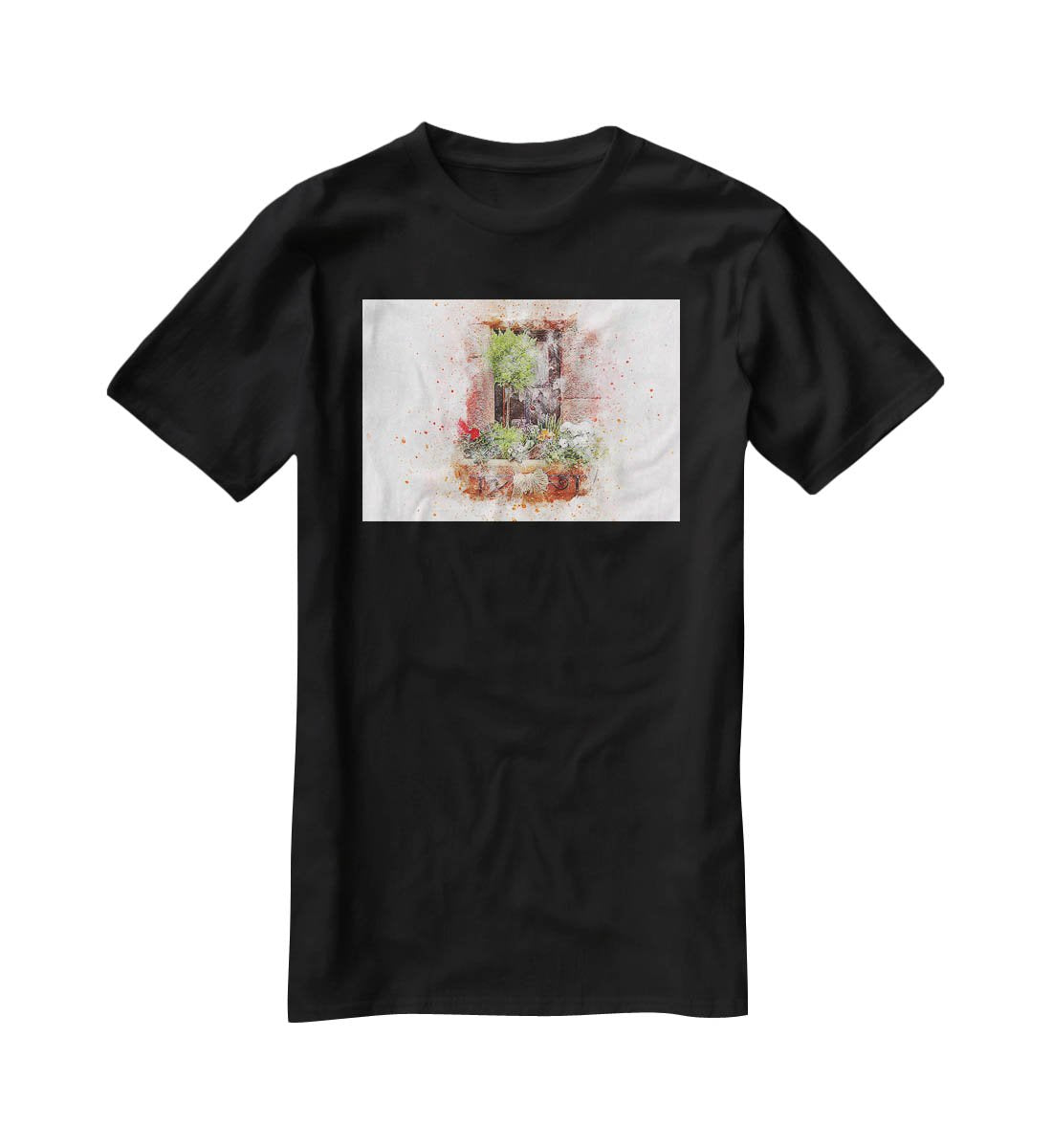 Spring Window T-Shirt - Canvas Art Rocks - 1