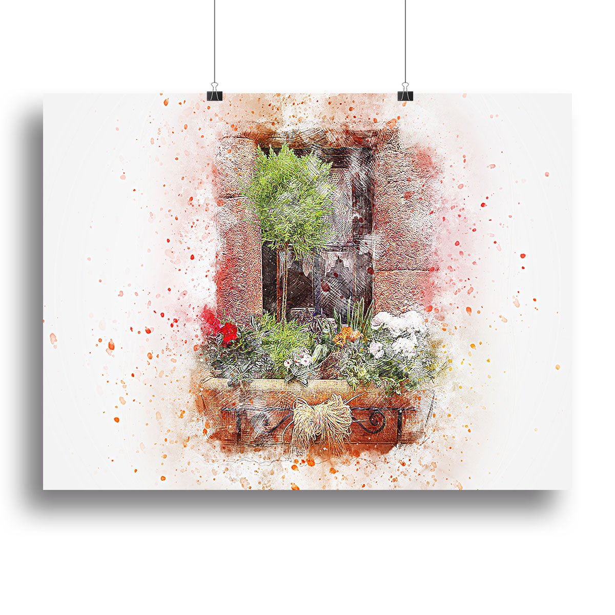 Spring Window Canvas Print or Poster