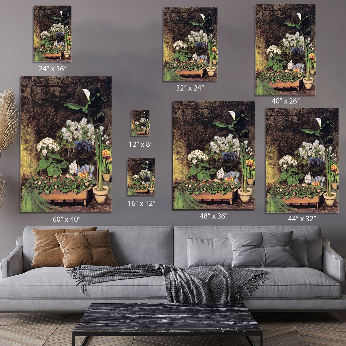 Spring flowers by Renoir Canvas Print or Poster