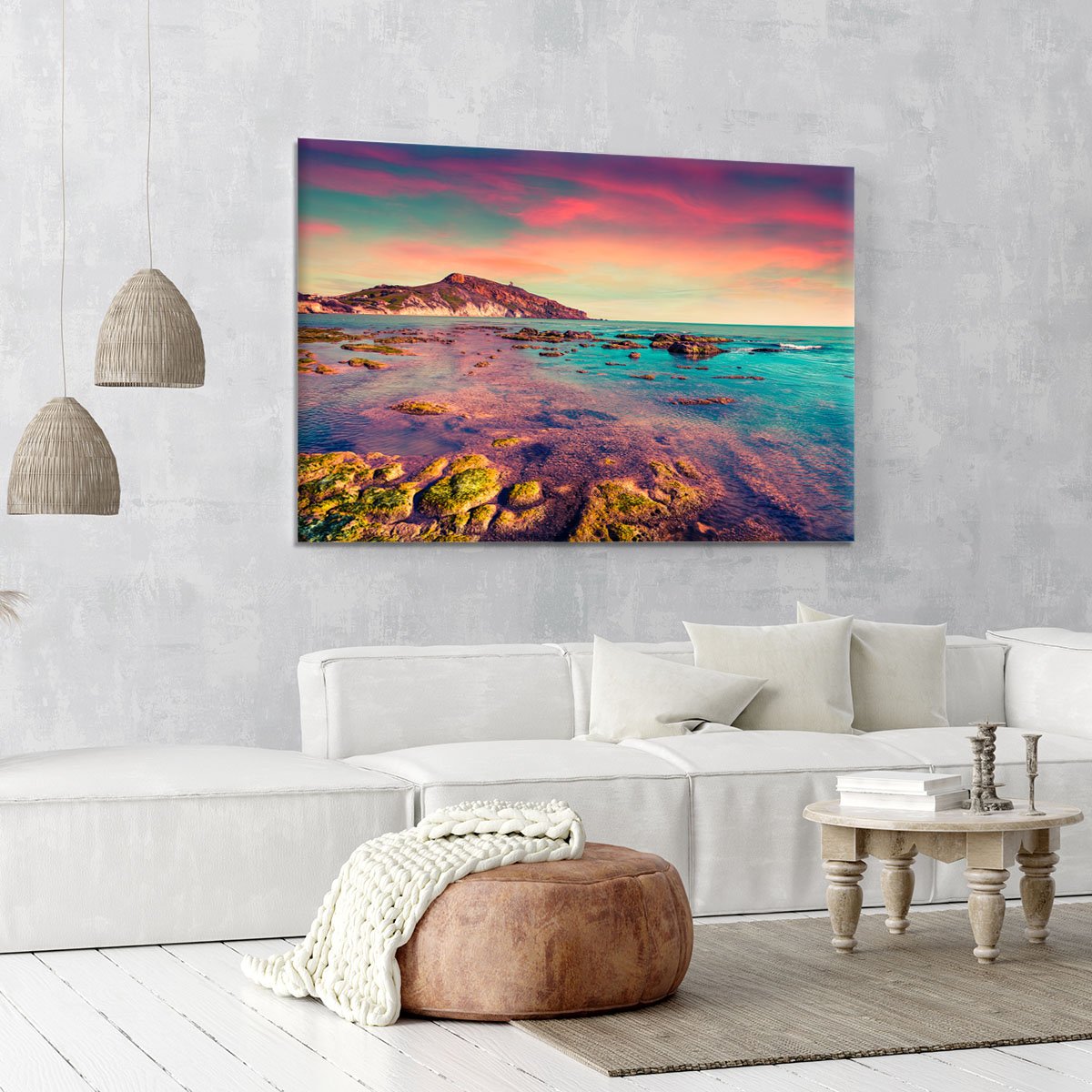 Spring sunset from the Giallonardo Canvas Print or Poster