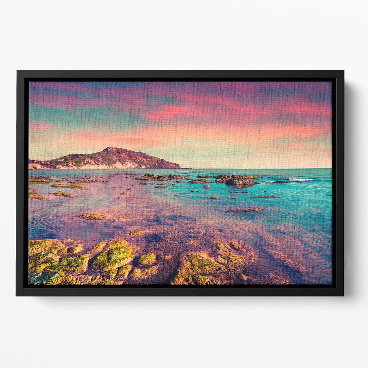 Spring sunset from the Giallonardo Floating Framed Canvas
