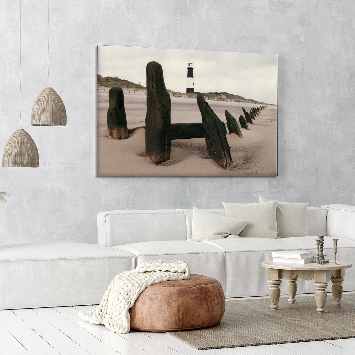 Spurn Point Lighthouse Canvas Print or Poster