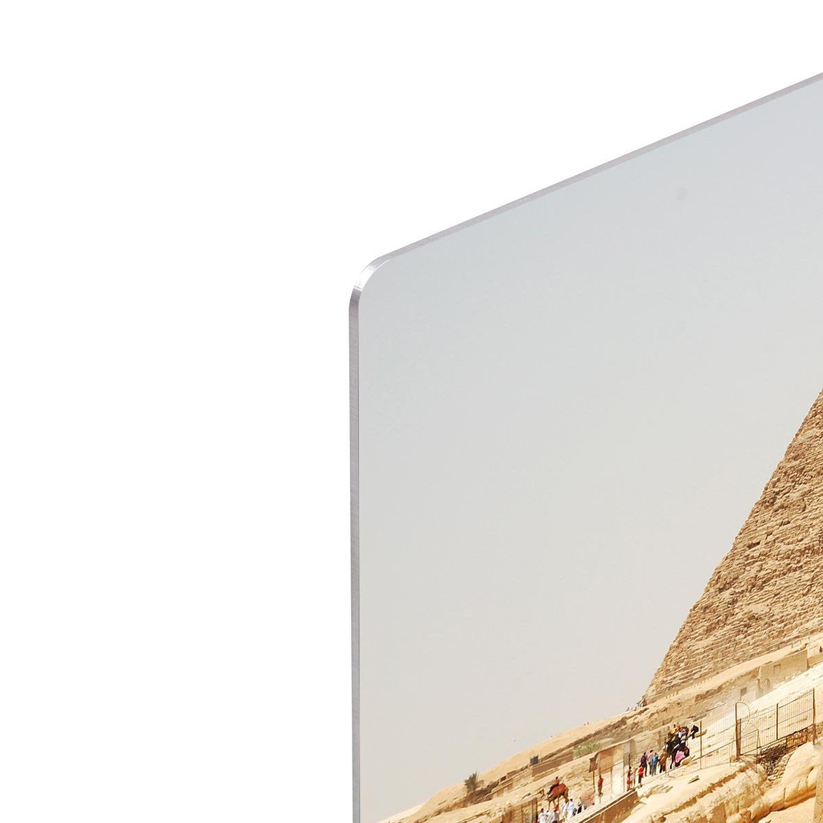 Spynx face on the Giza pyramid HD Metal Print