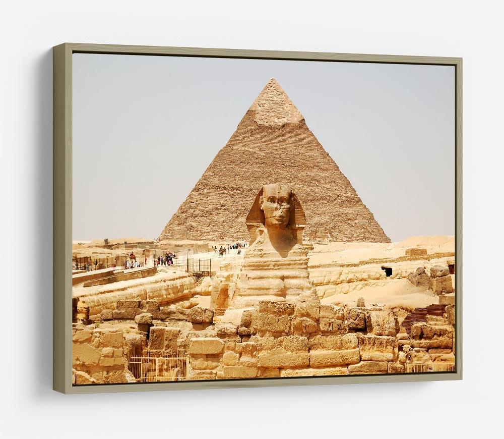 Spynx face on the Giza pyramid HD Metal Print