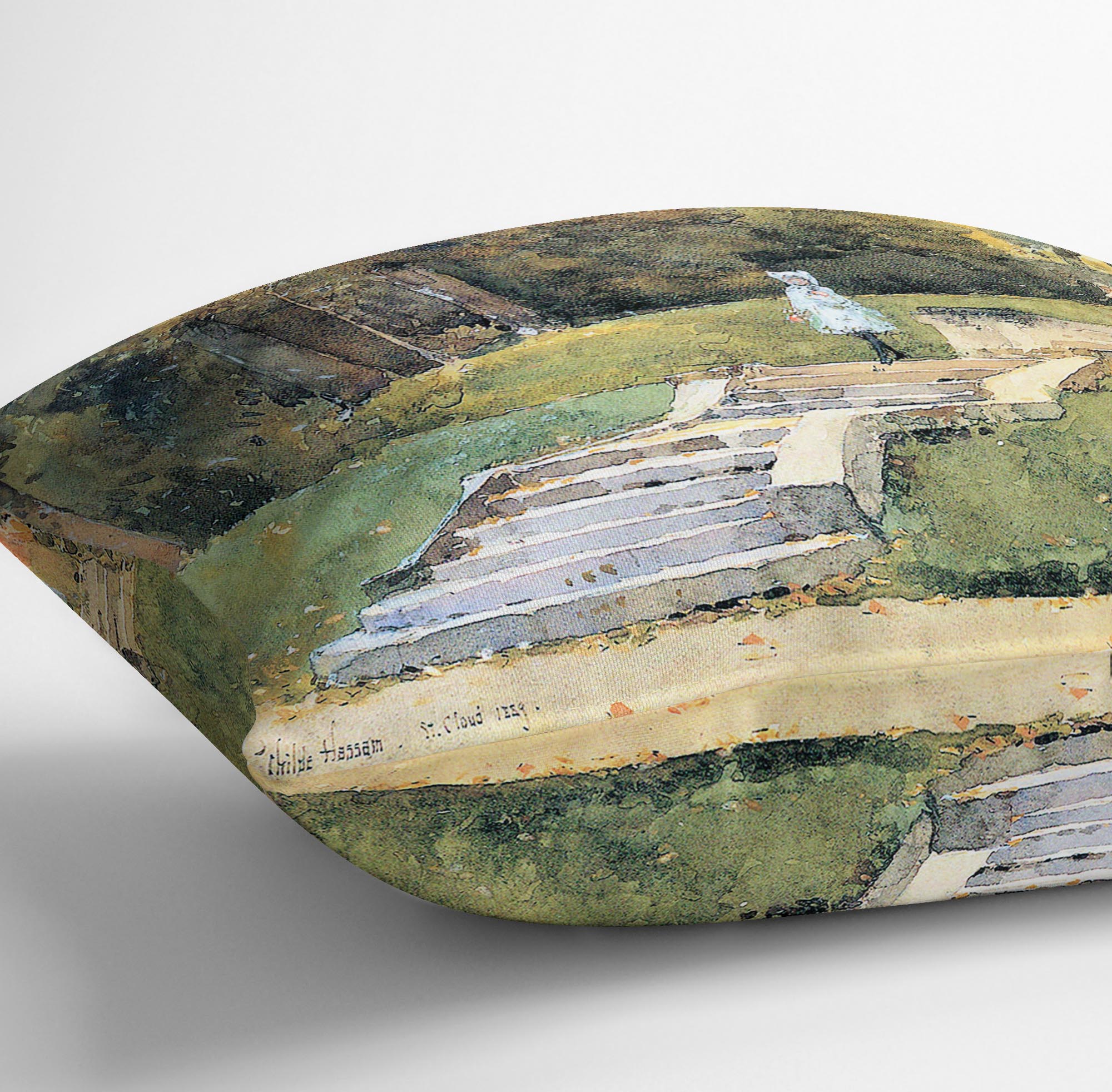 St. Cloud Mn. by Hassam Cushion - Canvas Art Rocks - 3