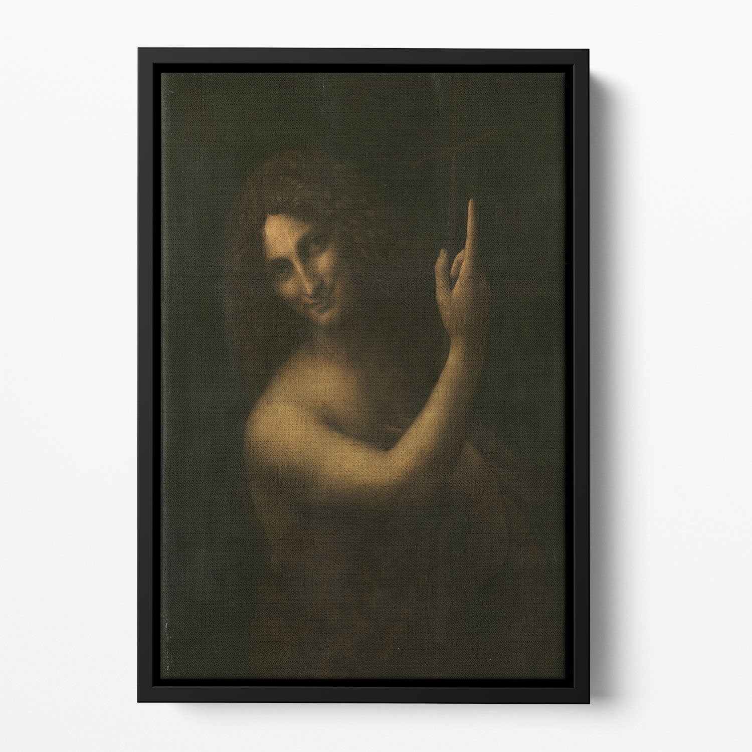 St. John the Baptist by Da Vinci Floating Framed Canvas