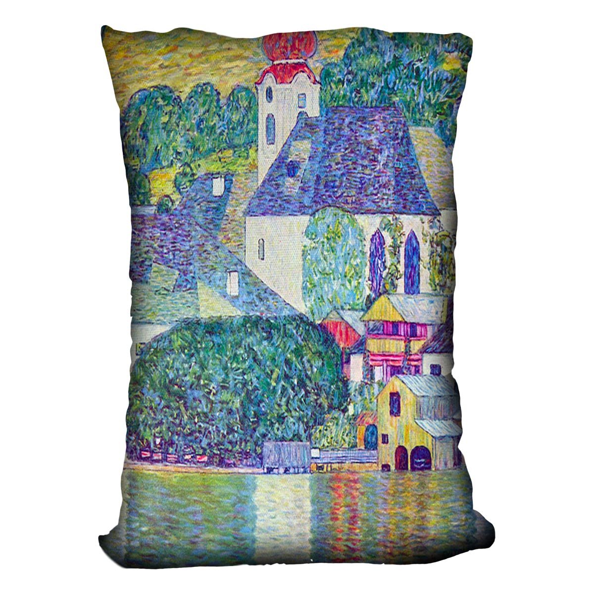 St. Wolfgang Church by Klimt Throw Pillow