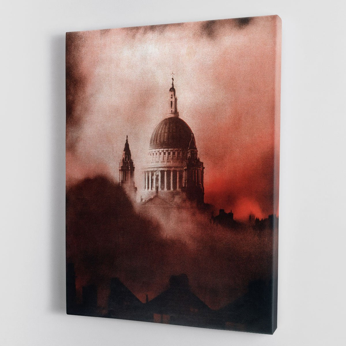 St Pauls Survives in colour Canvas Print or Poster