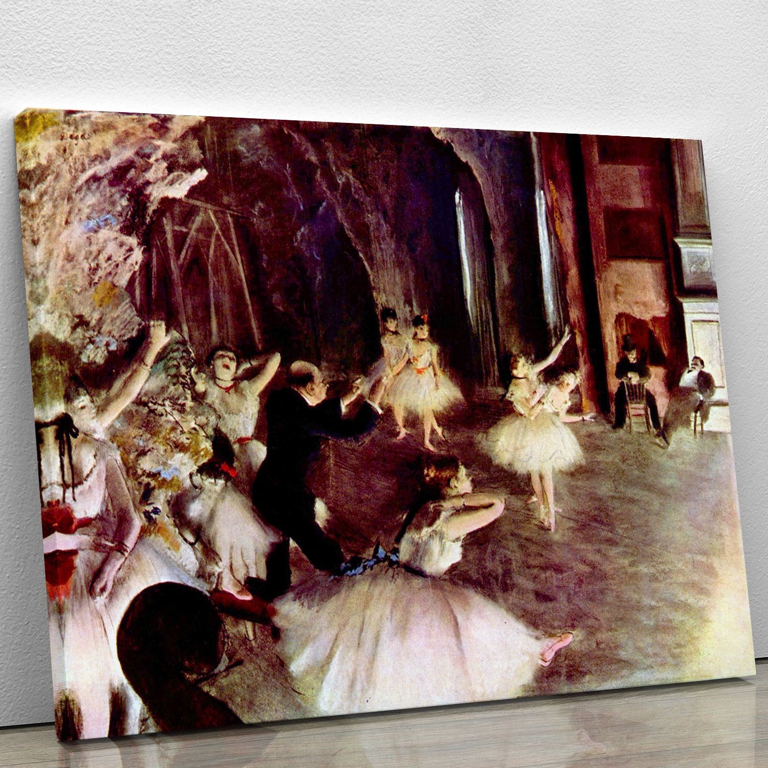 Stage trial by Degas Canvas Print or Poster