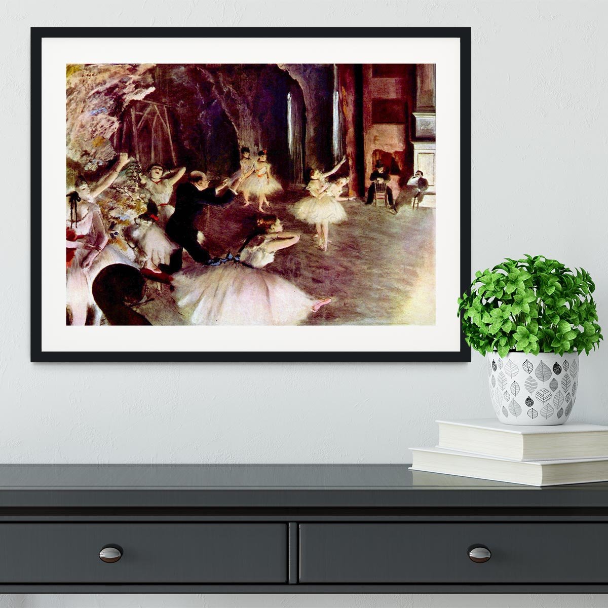 Stage trial by Degas Framed Print - Canvas Art Rocks - 1