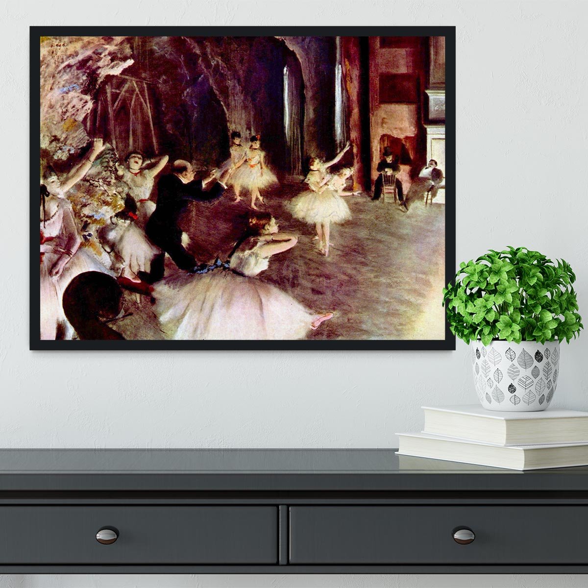 Stage trial by Degas Framed Print - Canvas Art Rocks - 2