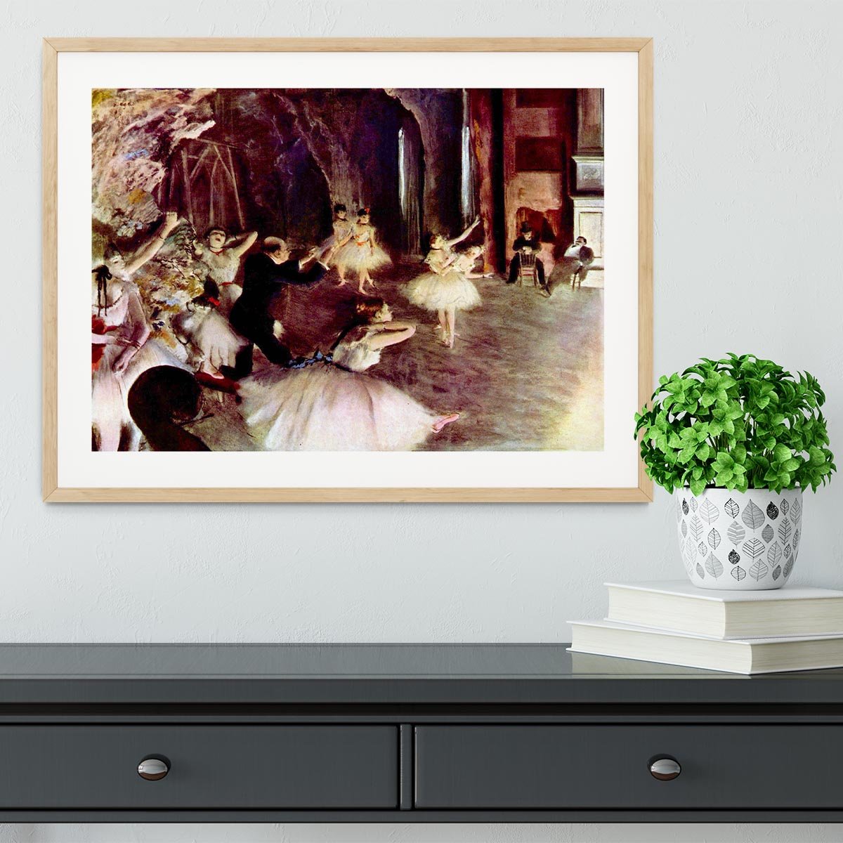 Stage trial by Degas Framed Print - Canvas Art Rocks - 3