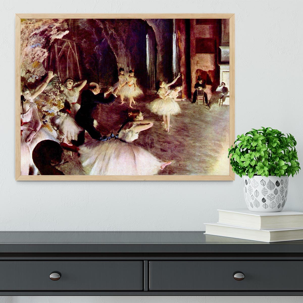 Stage trial by Degas Framed Print - Canvas Art Rocks - 4