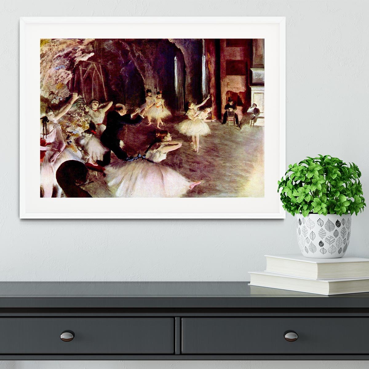 Stage trial by Degas Framed Print - Canvas Art Rocks - 5