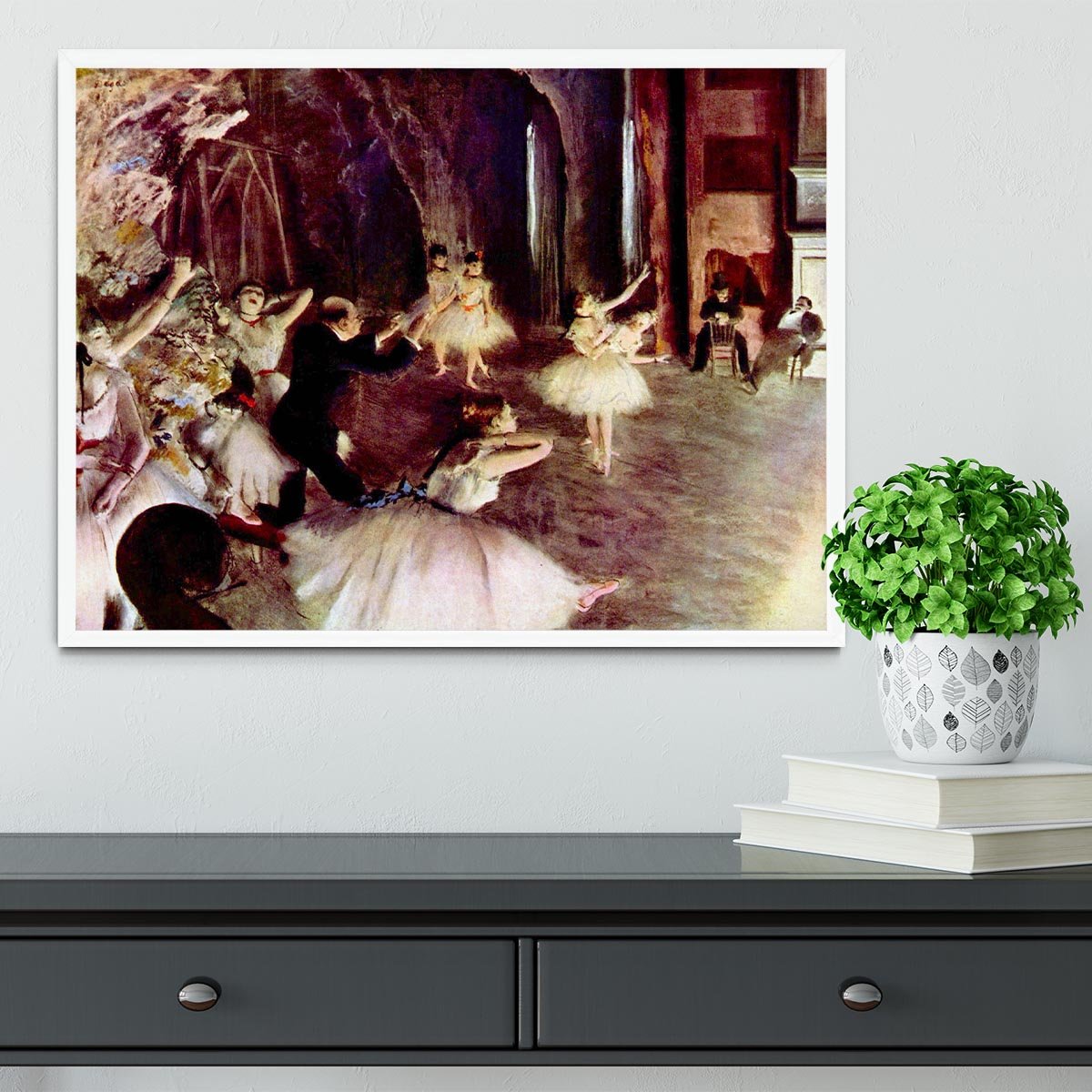 Stage trial by Degas Framed Print - Canvas Art Rocks -6