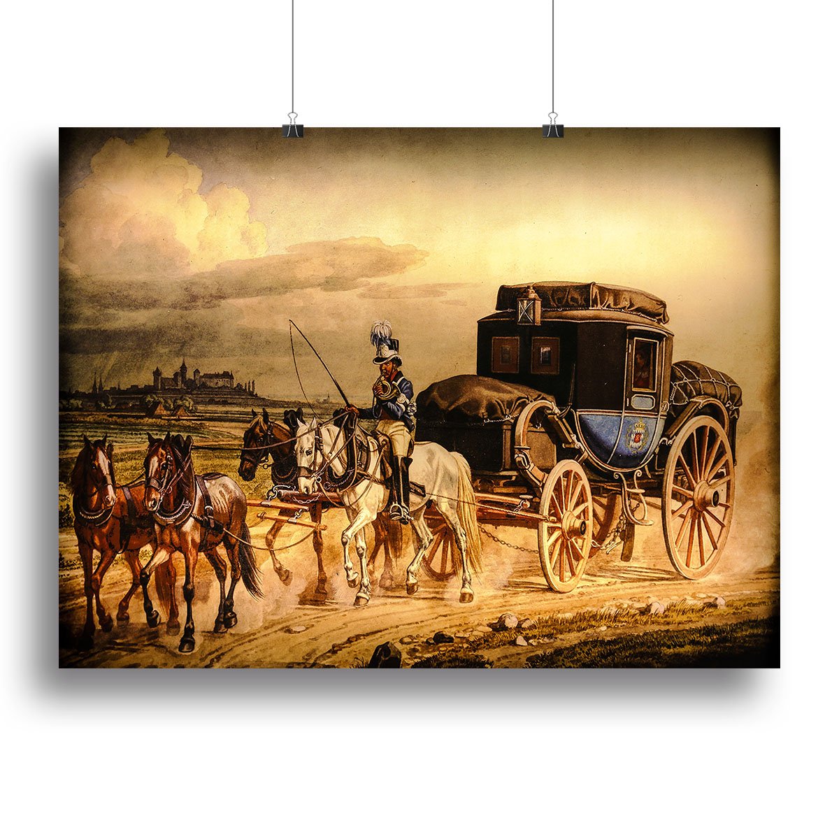 Stagechoach Canvas Print or Poster