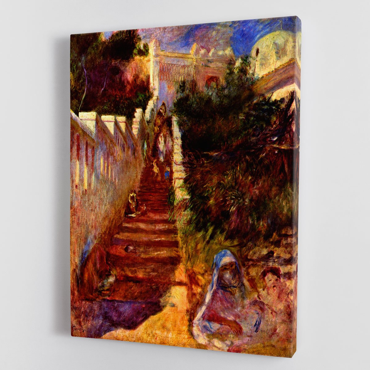 Stairs in Algier by Renoir Canvas Print or Poster