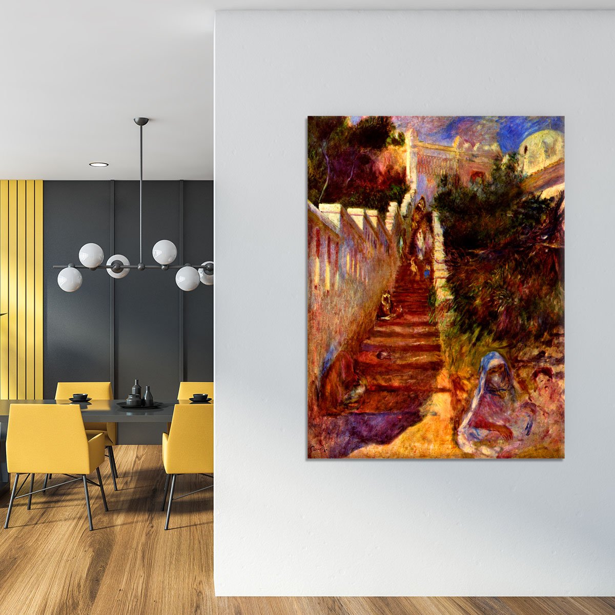 Stairs in Algier by Renoir Canvas Print or Poster