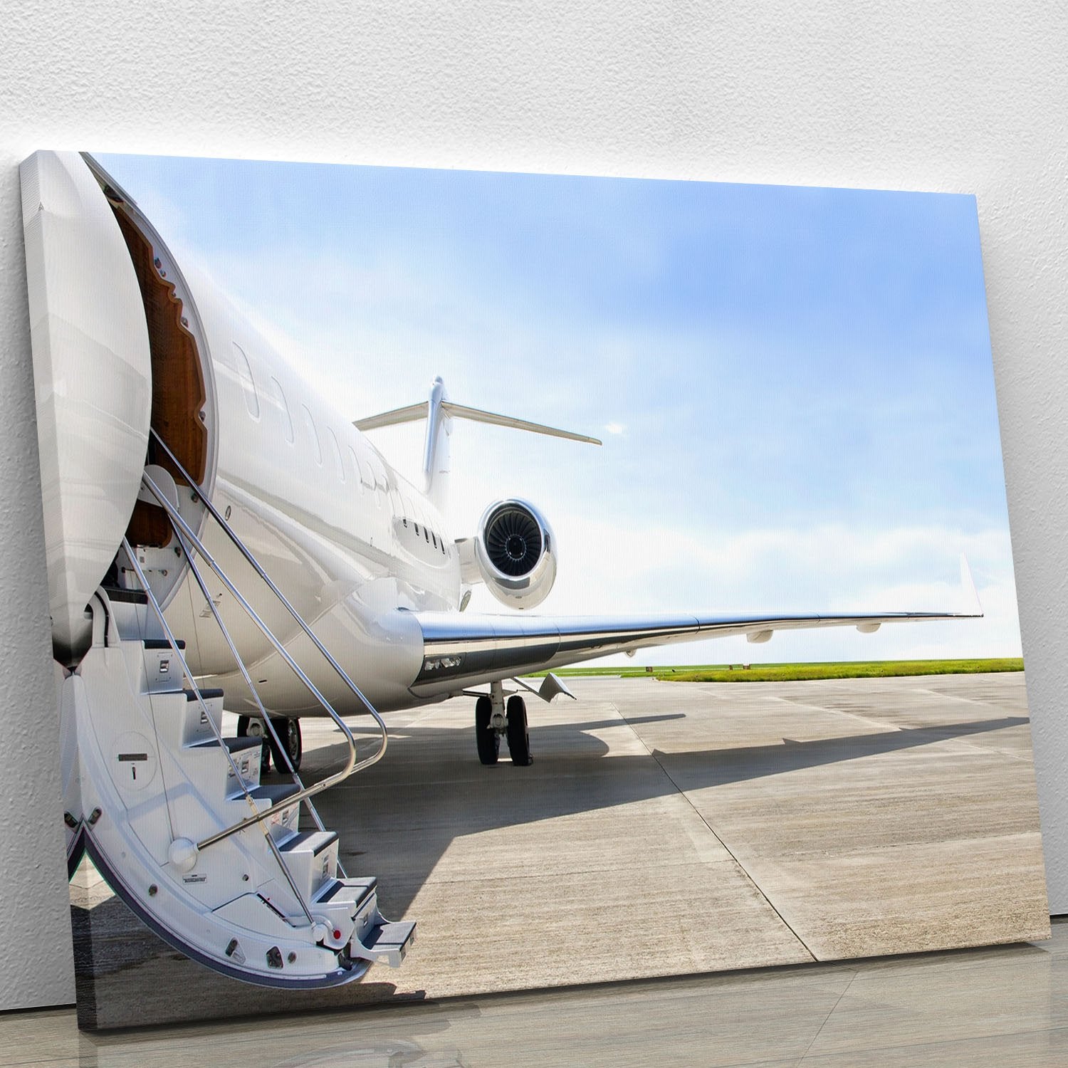 Stairs with Jet Engine Canvas Print or Poster