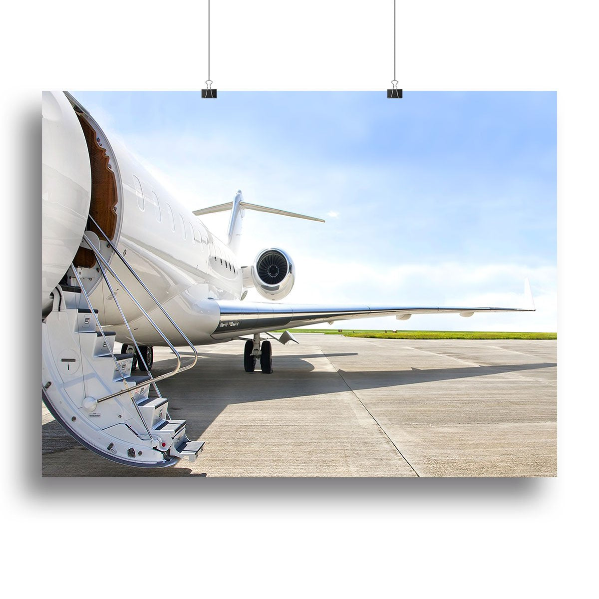 Stairs with Jet Engine Canvas Print or Poster