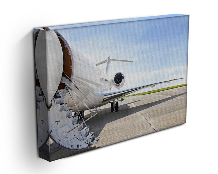 Stairs with Jet Engine Canvas Print or Poster - Canvas Art Rocks - 3