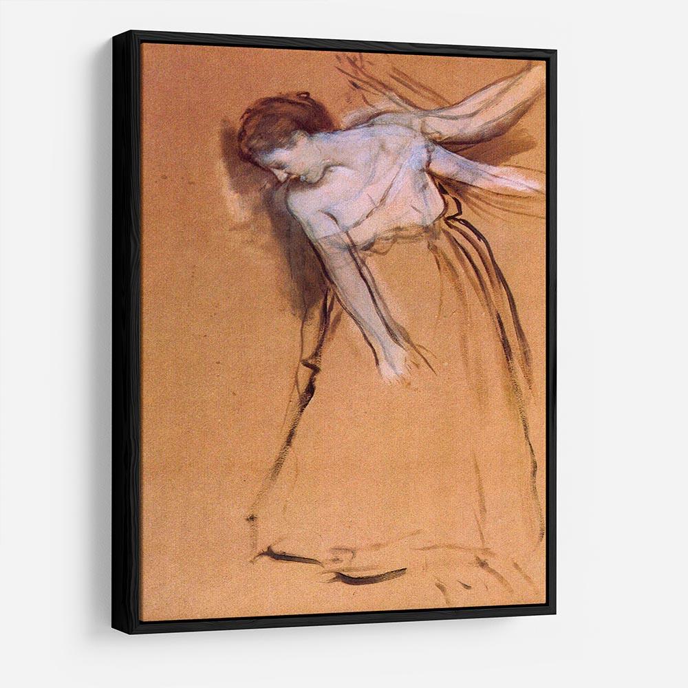 Standing with arms stretched bent to the side by Degas HD Metal Print - Canvas Art Rocks - 6