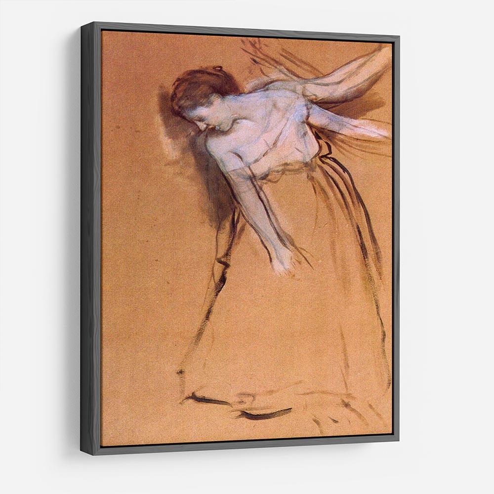 Standing with arms stretched bent to the side by Degas HD Metal Print - Canvas Art Rocks - 9