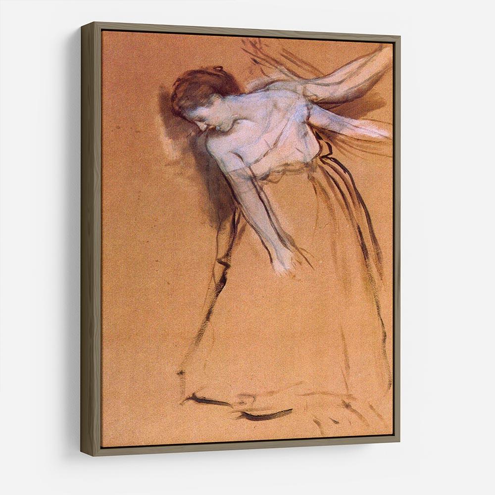 Standing with arms stretched bent to the side by Degas HD Metal Print - Canvas Art Rocks - 10