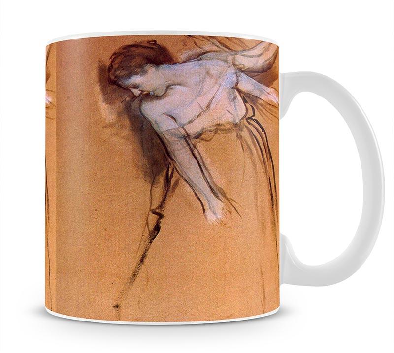 Standing with arms stretched bent to the side by Degas Mug - Canvas Art Rocks - 1