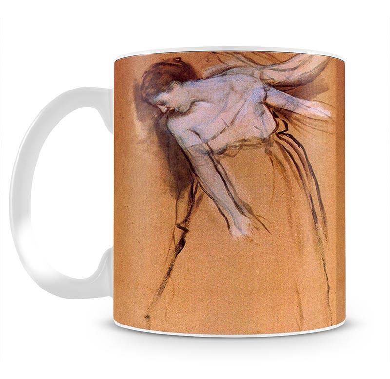 Standing with arms stretched bent to the side by Degas Mug - Canvas Art Rocks - 1