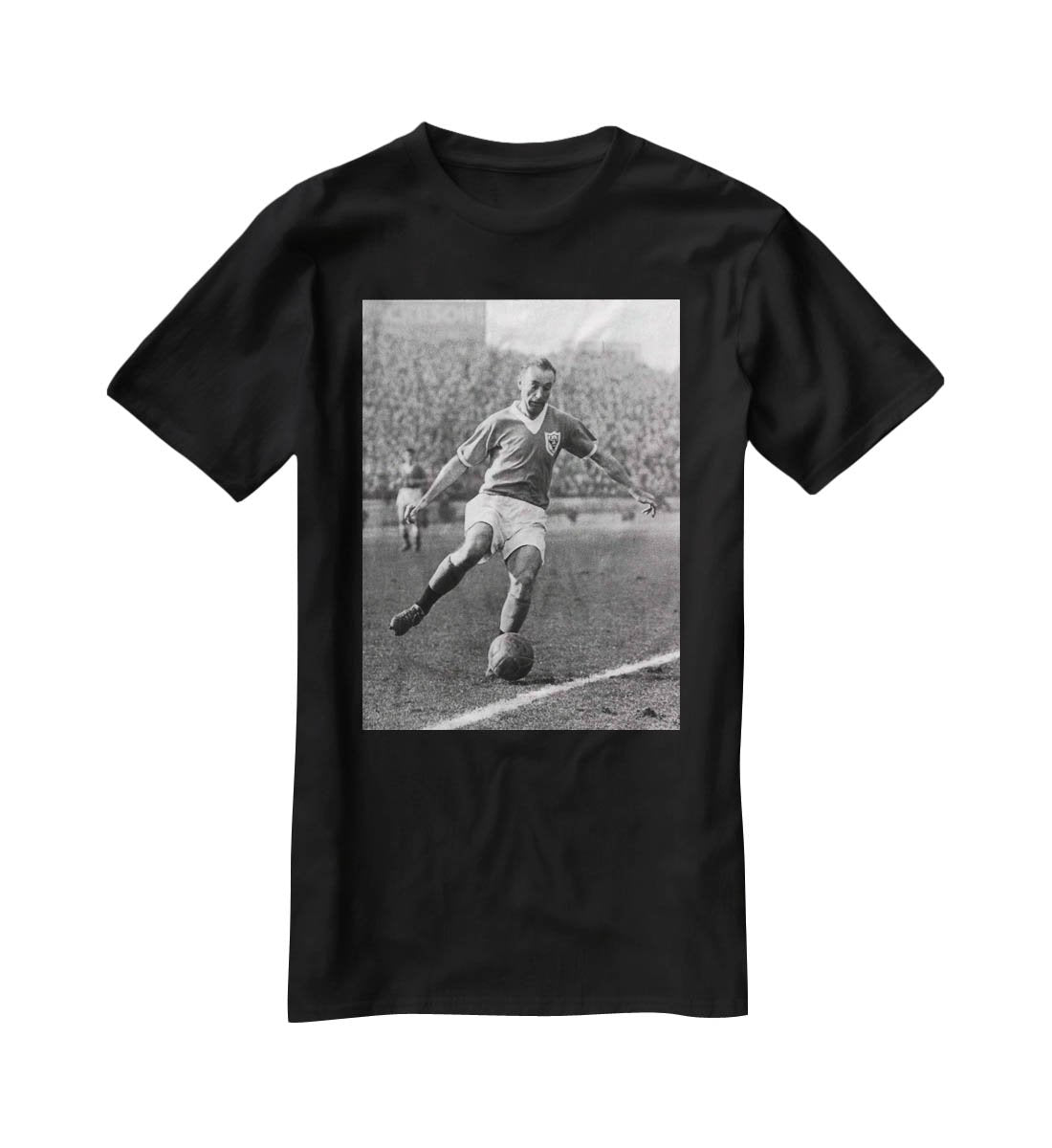 Stanley Matthews playing football T-Shirt - Canvas Art Rocks - 1