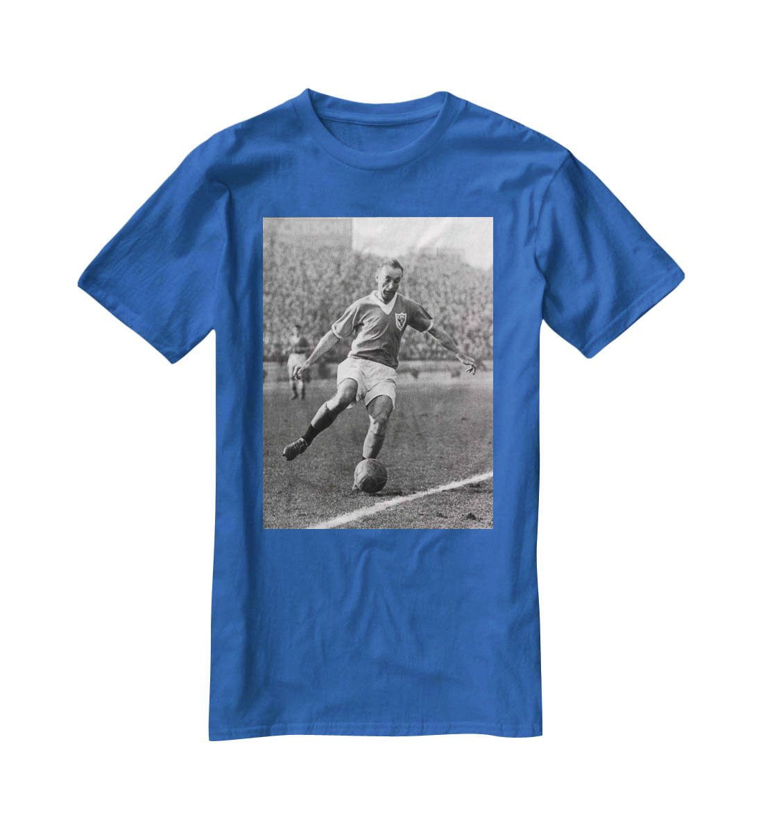 Stanley Matthews playing football T-Shirt - Canvas Art Rocks - 2