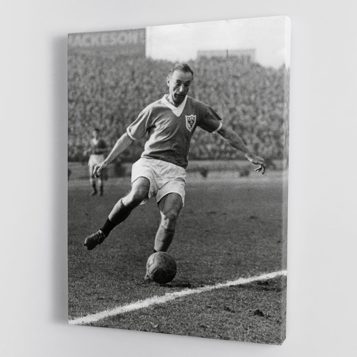 Stanley Matthews playing football Canvas Print or Poster