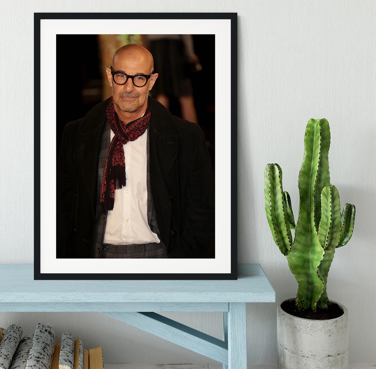 Stanley Tucci Framed Print - Canvas Art Rocks - 1