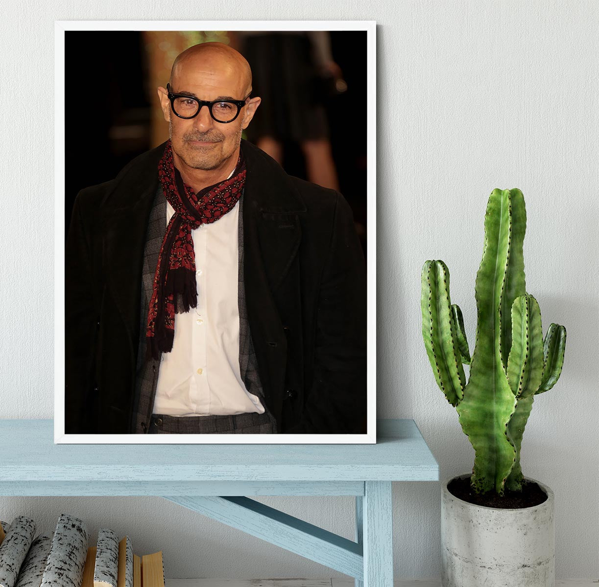 Stanley Tucci Framed Print - Canvas Art Rocks -6