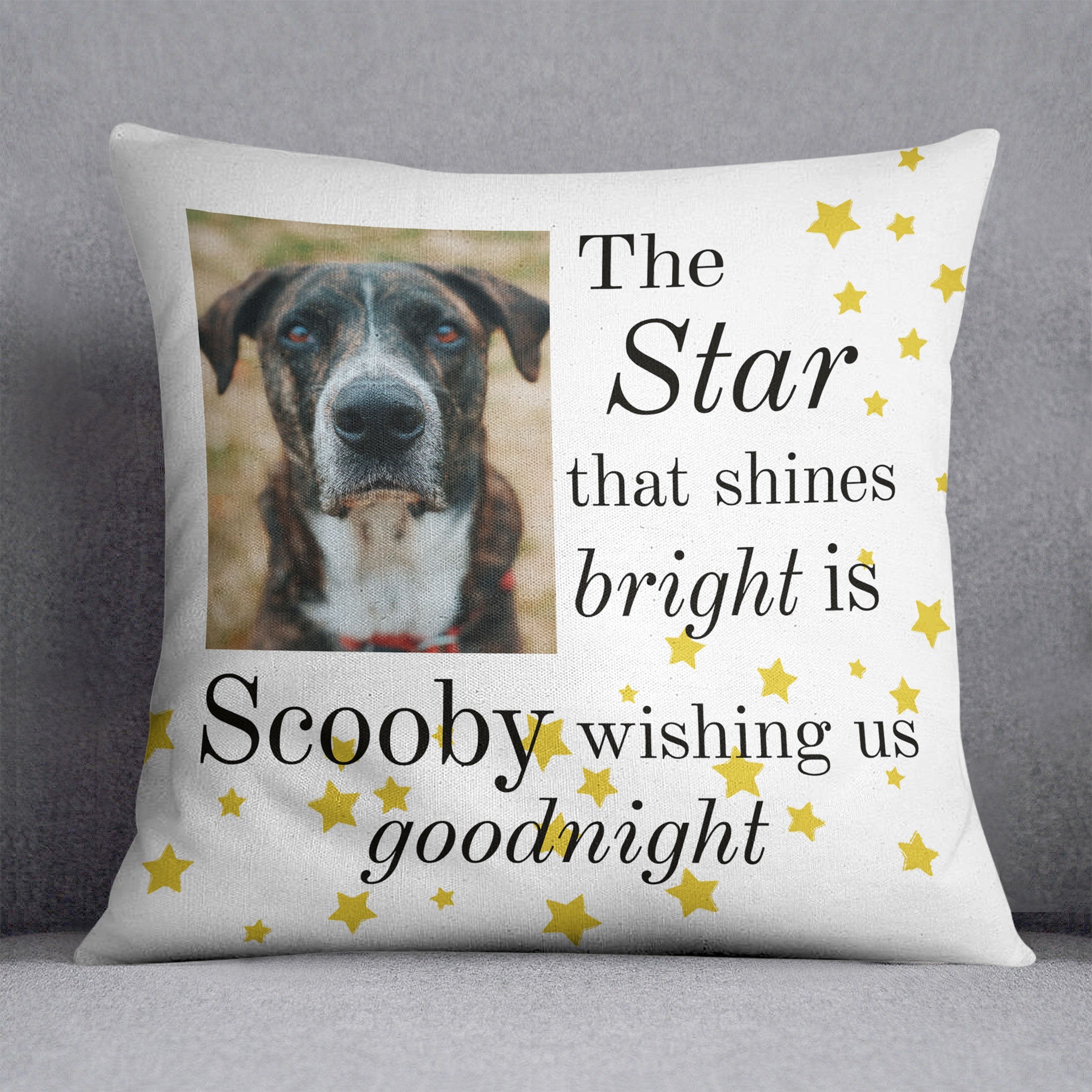 Star That Shines Memorial Personalised Cushion