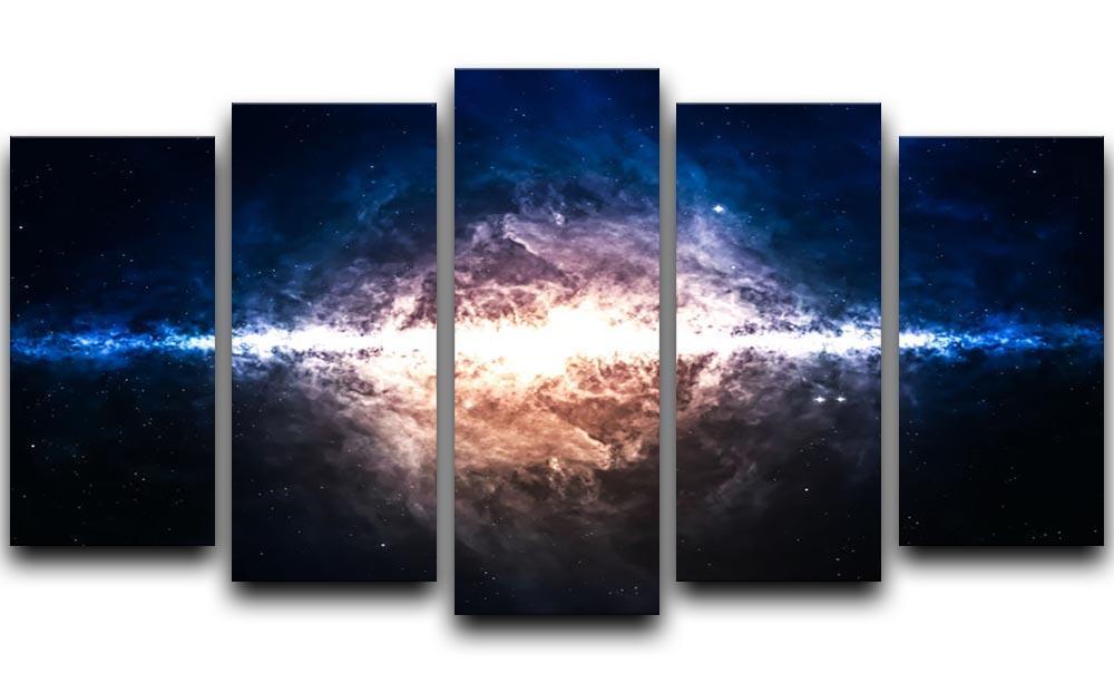 Star field in deep space 5 Split Panel Canvas  - Canvas Art Rocks - 1