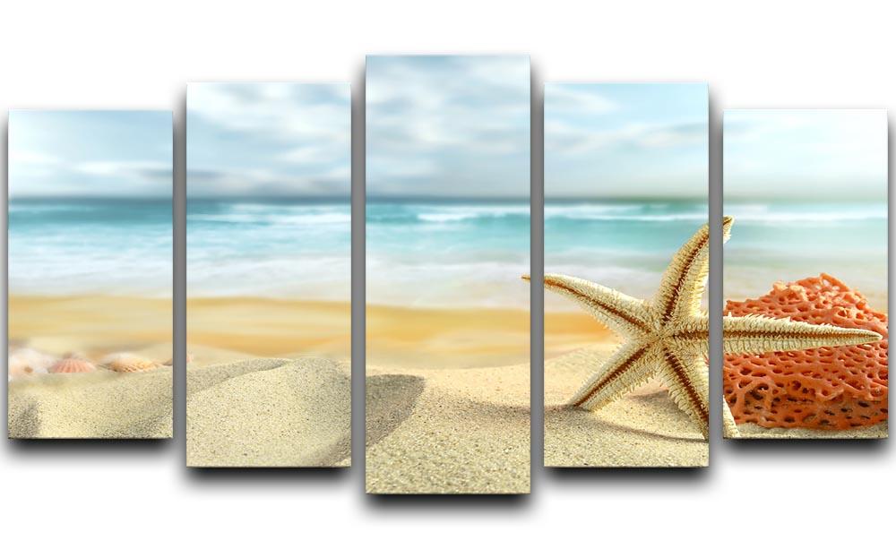 Starfish 5 Split Panel Canvas - Canvas Art Rocks - 1