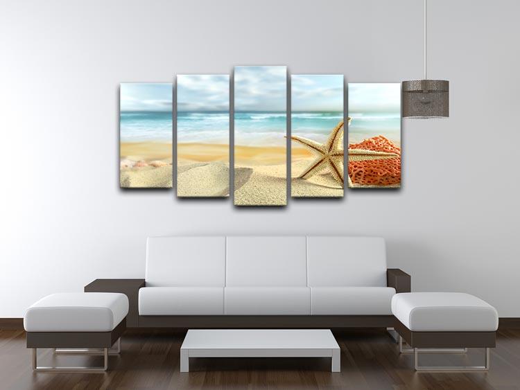 Starfish 5 Split Panel Canvas - Canvas Art Rocks - 3