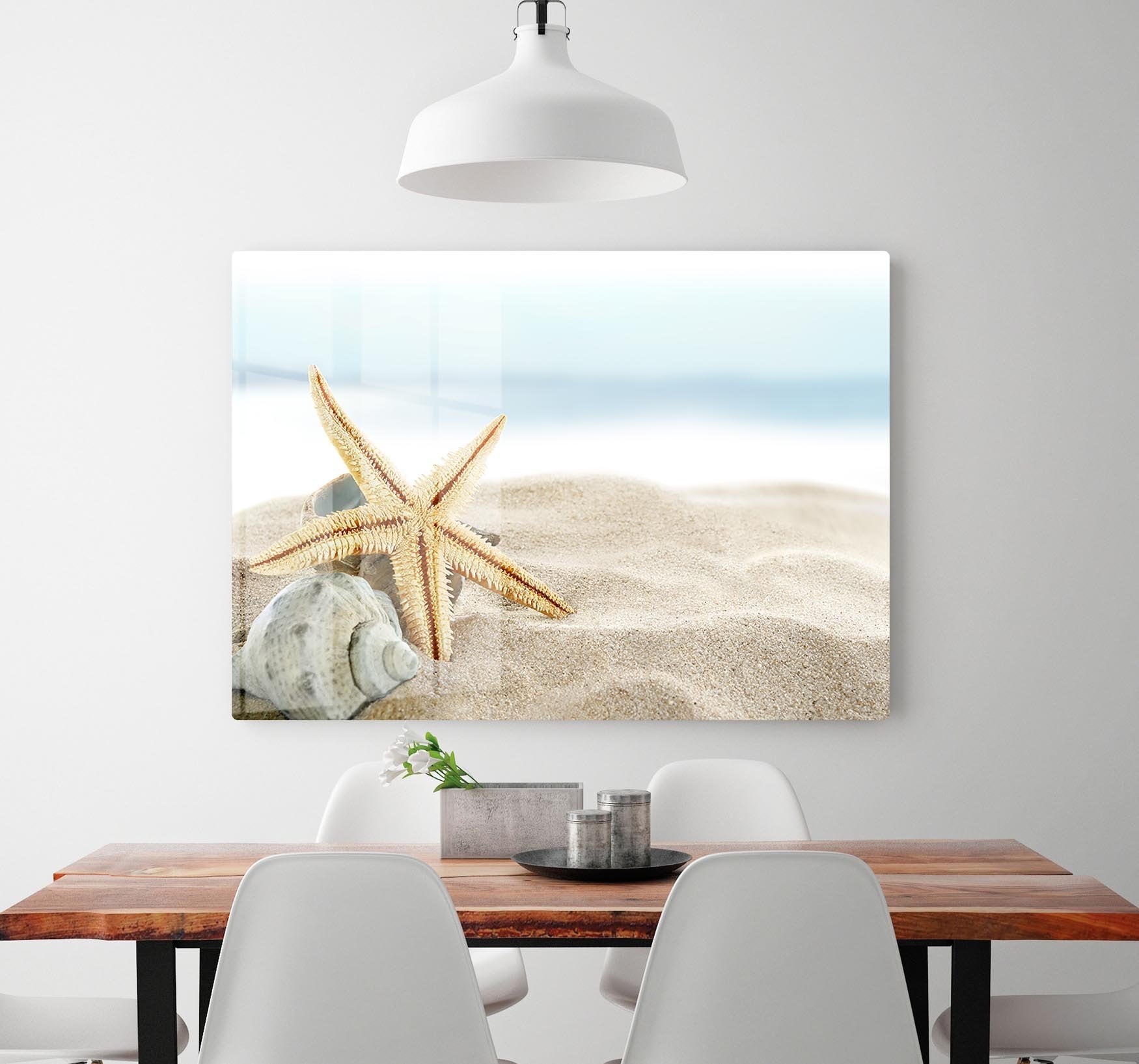 Starfish on the Beach HD Metal Print - Canvas Art Rocks - 2