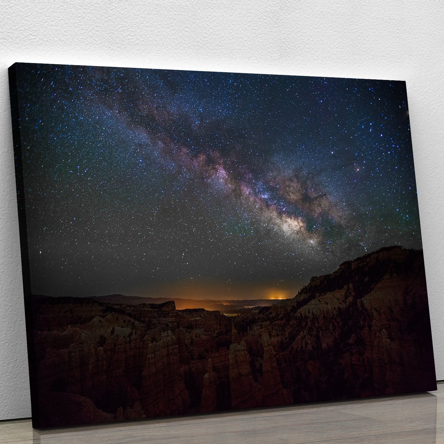 Starry Mountains Canvas Print or Poster