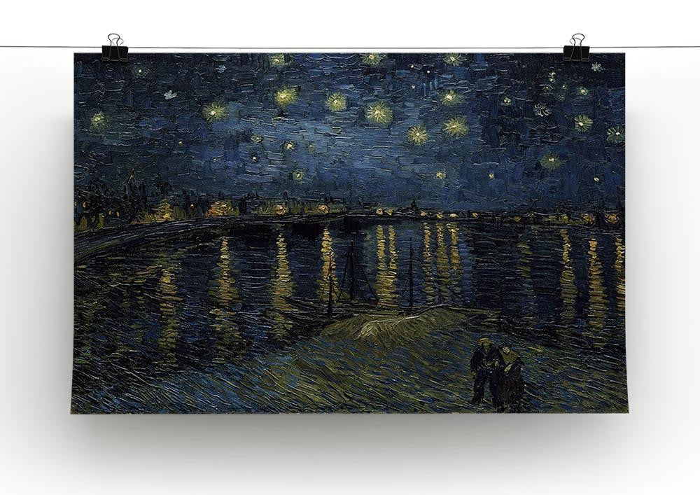 Starry Night over the Rhone Canvas Print & Poster - Canvas Art Rocks - 2
